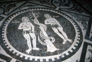 Novara Cathedral, Detail of Choir Pavement Mosaic, 1125 CE, Novara, Italy